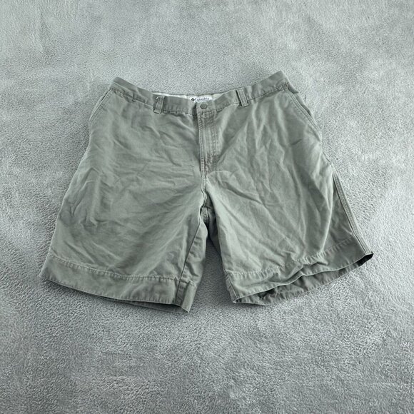 Columbia Mens Cotton Shorts Size 40 Khaki Casual Wear Made In Nicaragua 5134 - Picture 1 of 10